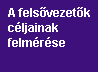 A fels�vezet�k c�ljainak felm�r�se