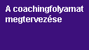 A coachingfolyamat megtervez�se
